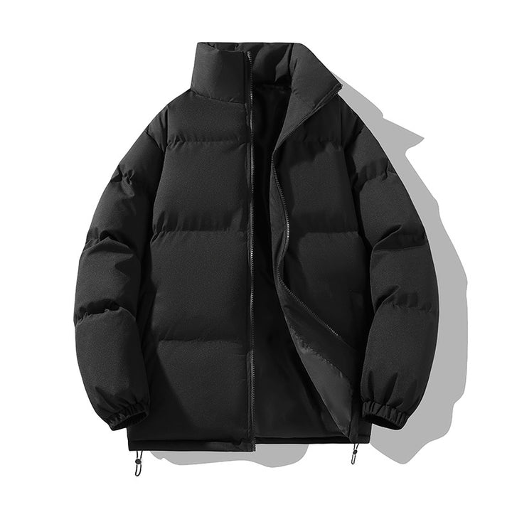 Men's insulated quilted jacket with high collar