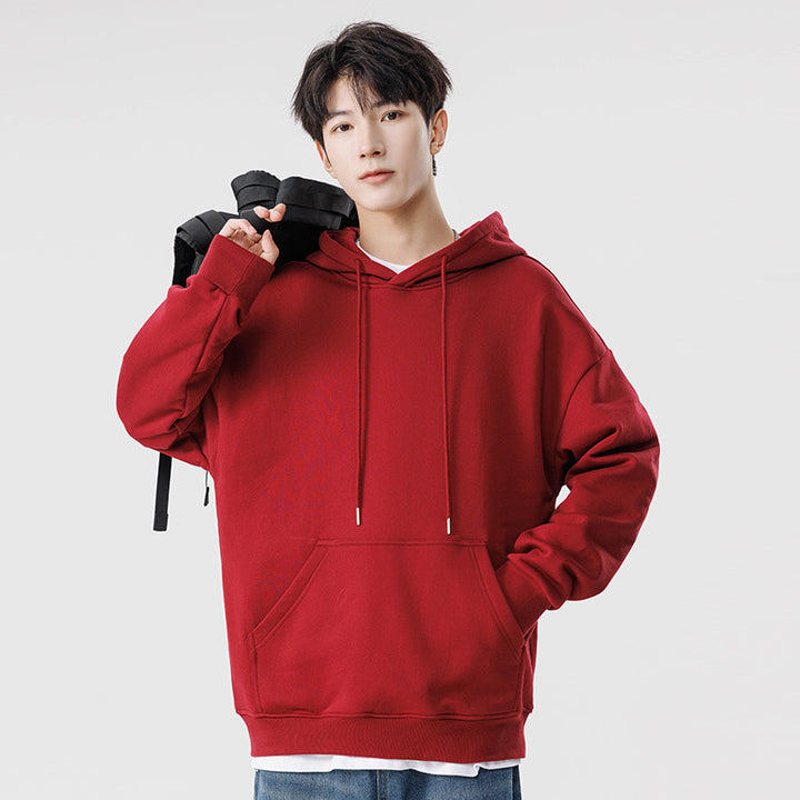 Unisex Oversize Hoodie with Kangaroo Pocket and Drop Shoulder Drune