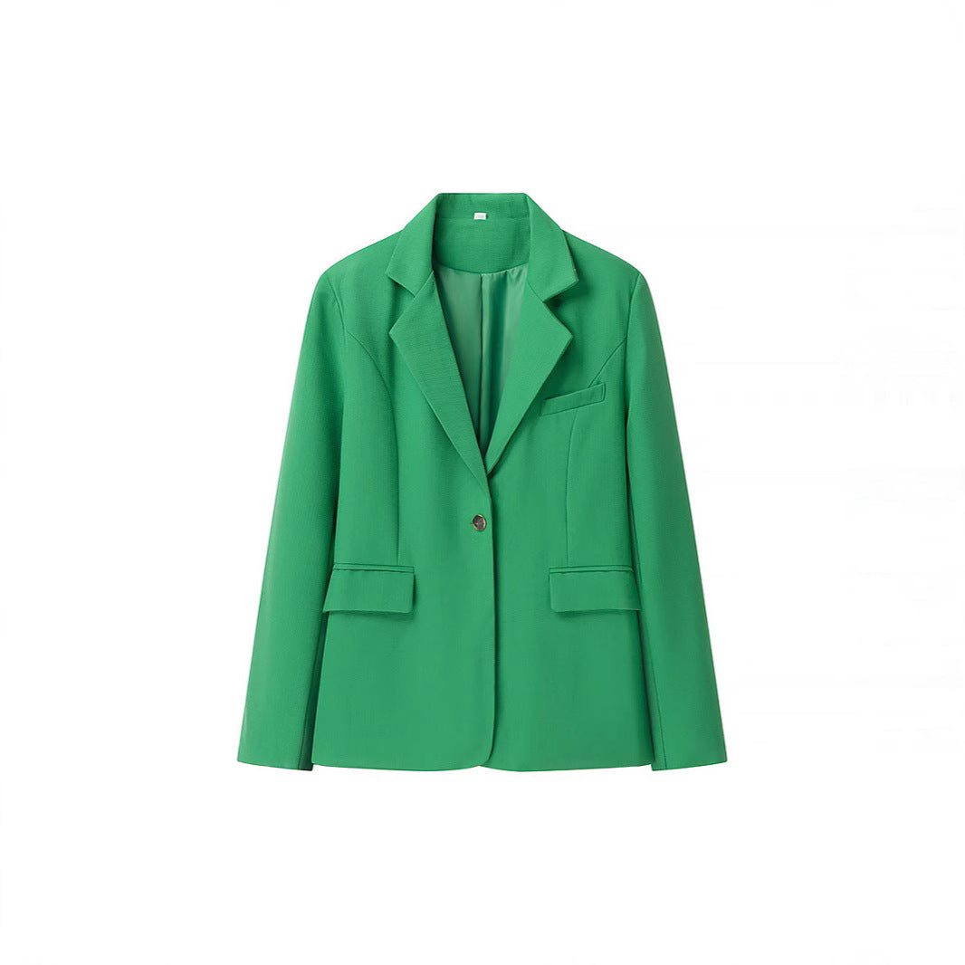 Ladies' Boucle Two-Piece with Tailored Long Blazer, Corset Cropped Top and High-Cut Shorts Mune Fashion