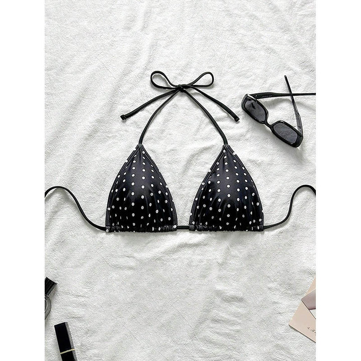 Women Triangle Bikini with playful polka dot design Mune Fashion