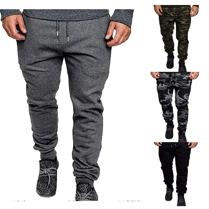 Men's Tapered Sweatpants made of cotton blend with elastic waistband, drawstring, and ribbed cuffs Mune Fashion
