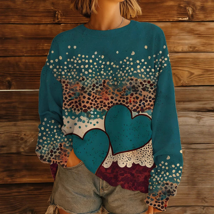 Women GMune Fashionlümter Oversize Sweatshirt Pullover with Round Neck and Balloon Sleeves Mune Fashion