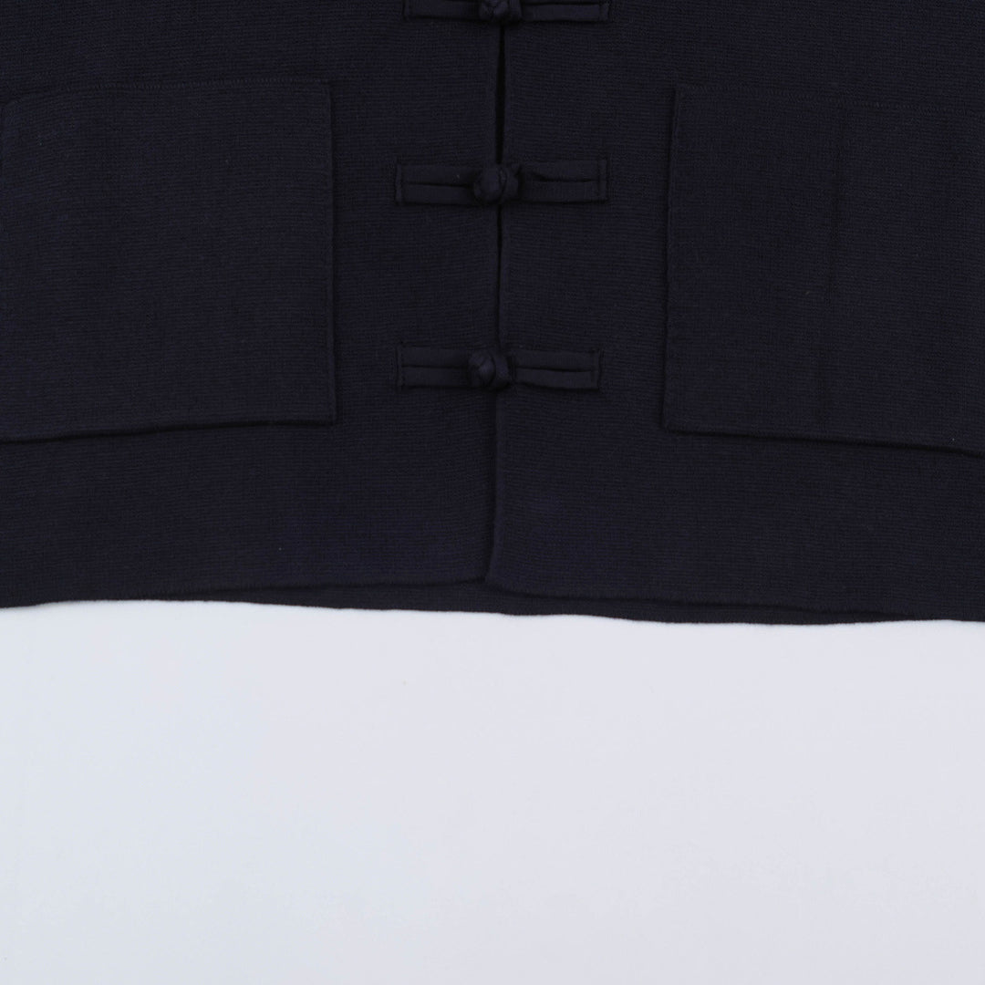 Women's short jacket with frog closures and patch pockets Mune Fashion