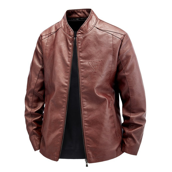 Men's High-Quality Faux Leather Jacket Mune Fashion