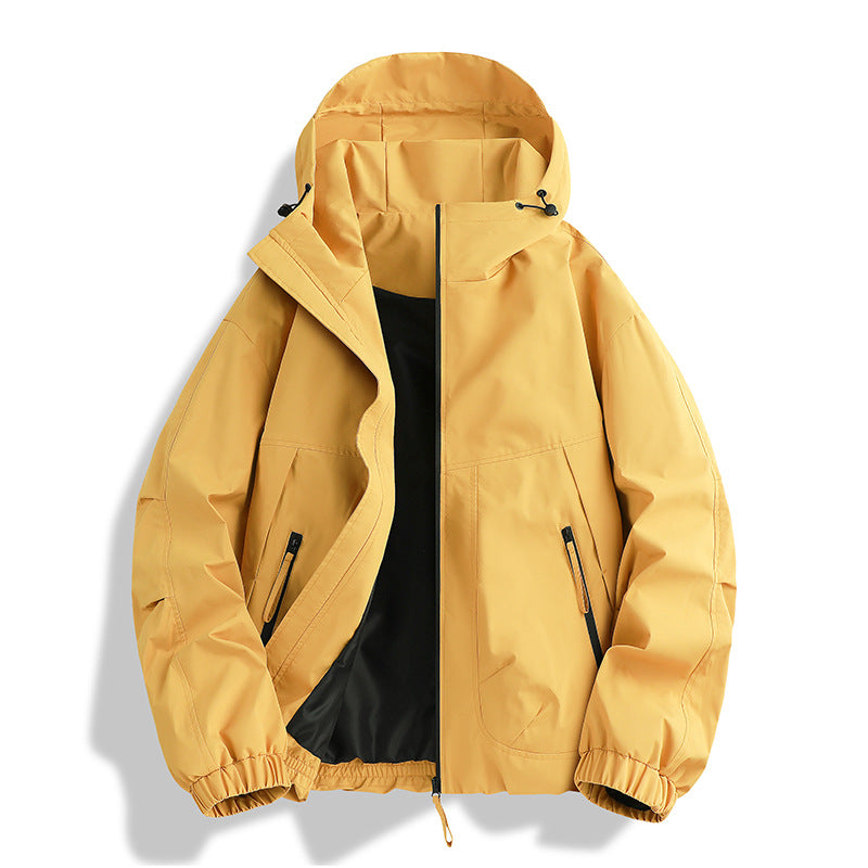 Men's waterproof Hooded Utility Parka with welded seams, adjustable hood, and concealed zip pockets Mune Fashion