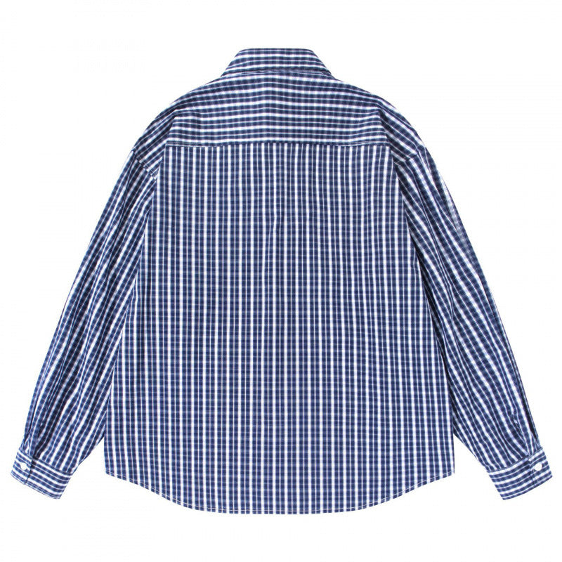 Men's loose-fitting checkered shirt with double breast pockets Mune Fashion