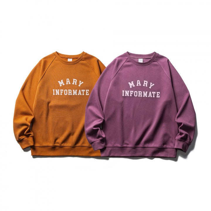 Unisex Oversize Sweatshirt in Collegiate Look with Round Neck and Raglan Sleeves Mune Fashion