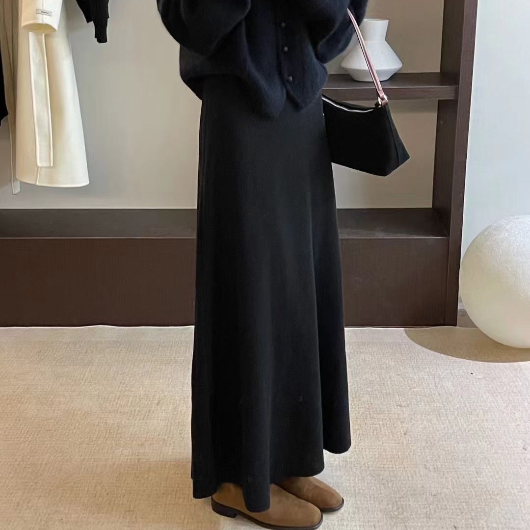 Ladies Elegant Maxi Skirt with Flowing Cut Mune Fashion