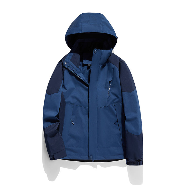 Women's two-layer softshell outdoor jacket with removable fleece inner layer and hood Mune Fashion