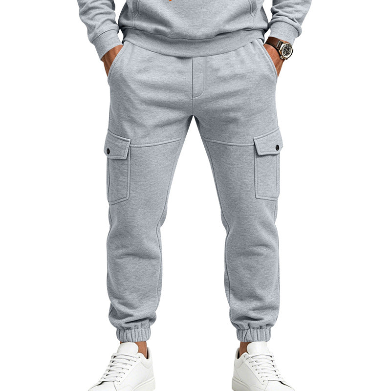 Men's cargo jogging pants with flap pockets and elastic waistband Mune Fashion