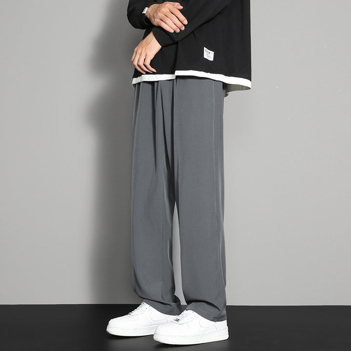 Men's Stylish Wide-Leg Casual Trousers
