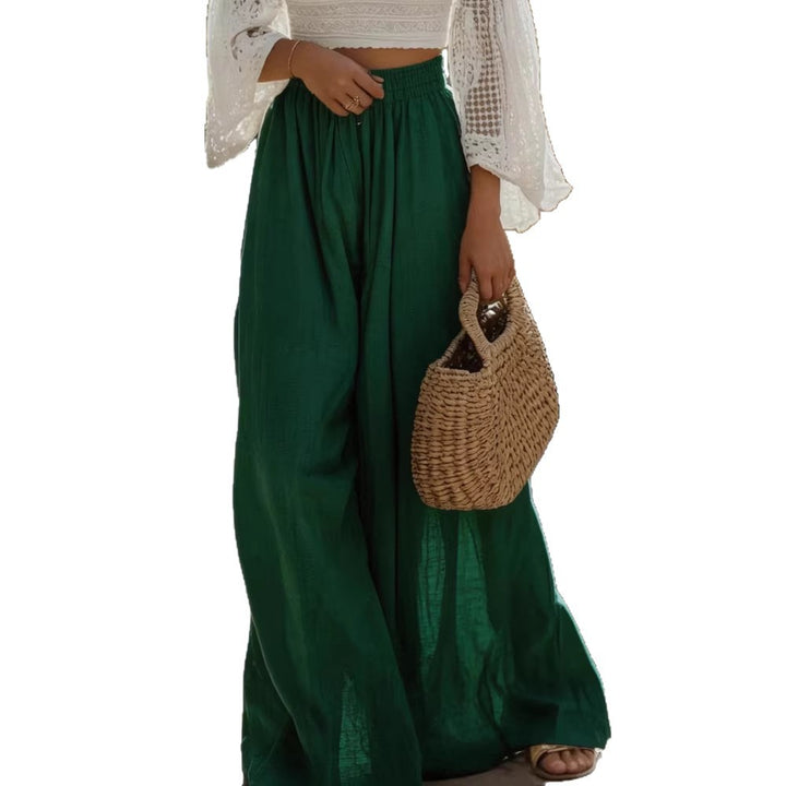 Women wide linen pants Mune Fashion