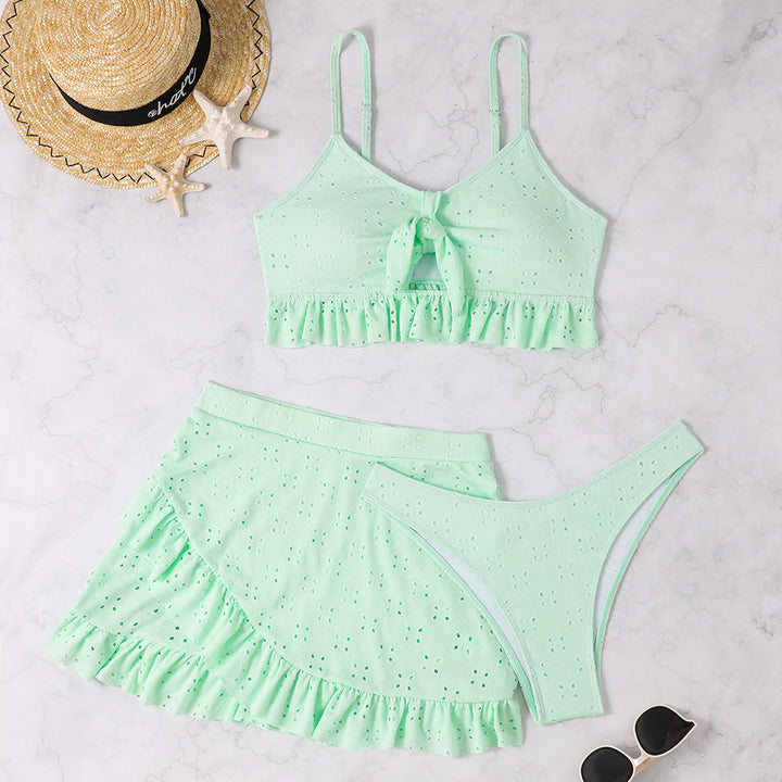 Women's Crop Top and Skirt Set with Playful Design Mune Fashion