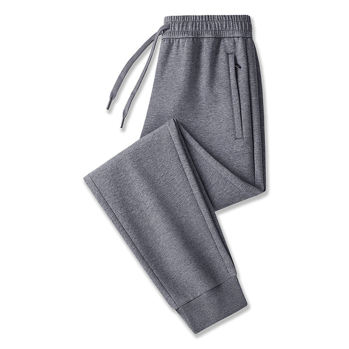 Men's Tech Jogging Pants with Elastic Waistband, Zipper Pockets & Cuffs Mune Fashion