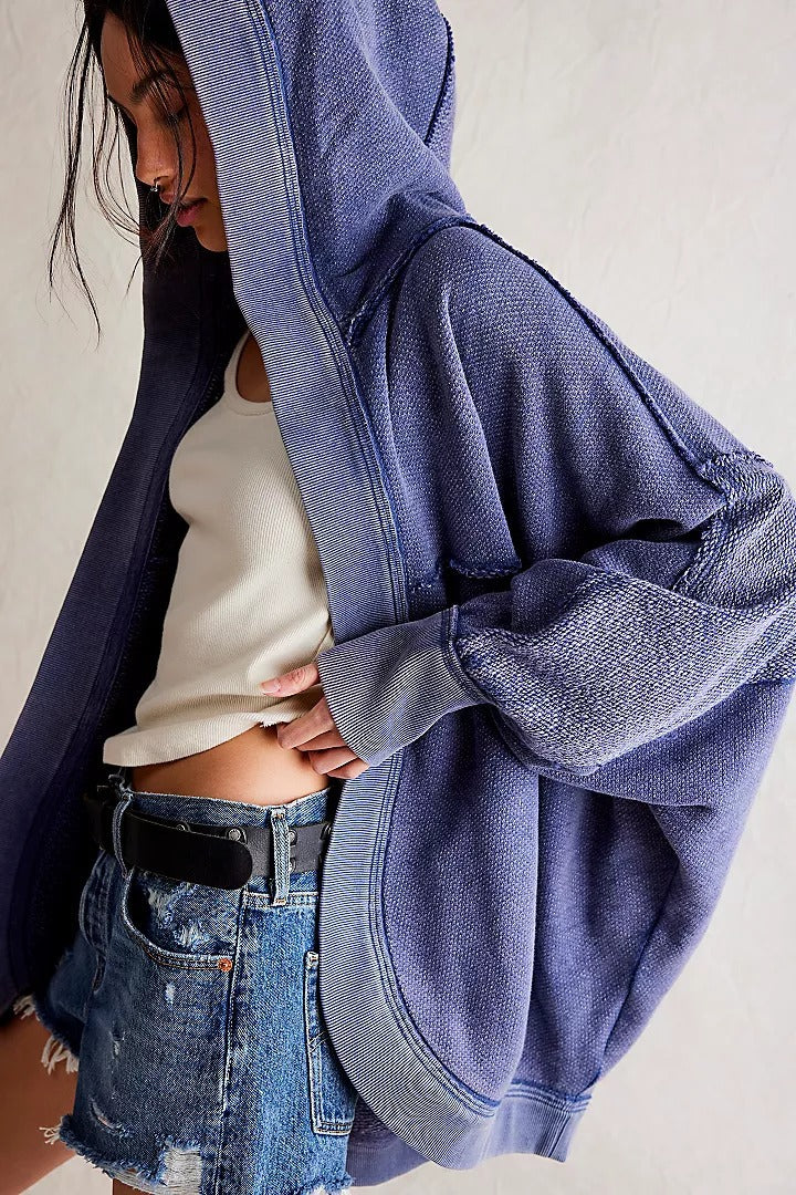 Women's Casual Oversized Sweat Jacket
