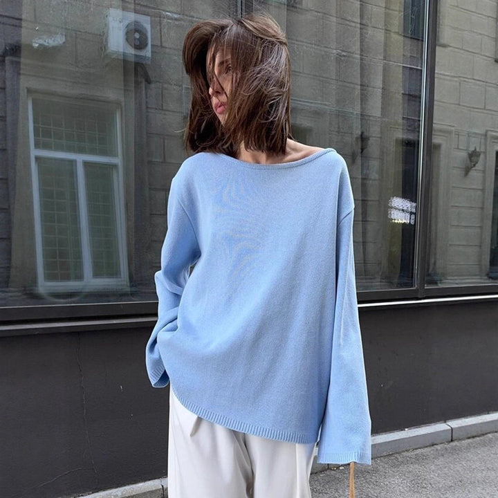 Women's chunky knit hoodie made of pure cotton with drawstring Mune Fashion