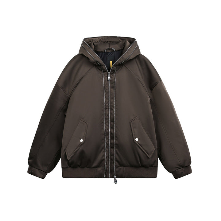 Men's Padded Hooded Bomber Jacket with Thermal Lining Mune Fashion