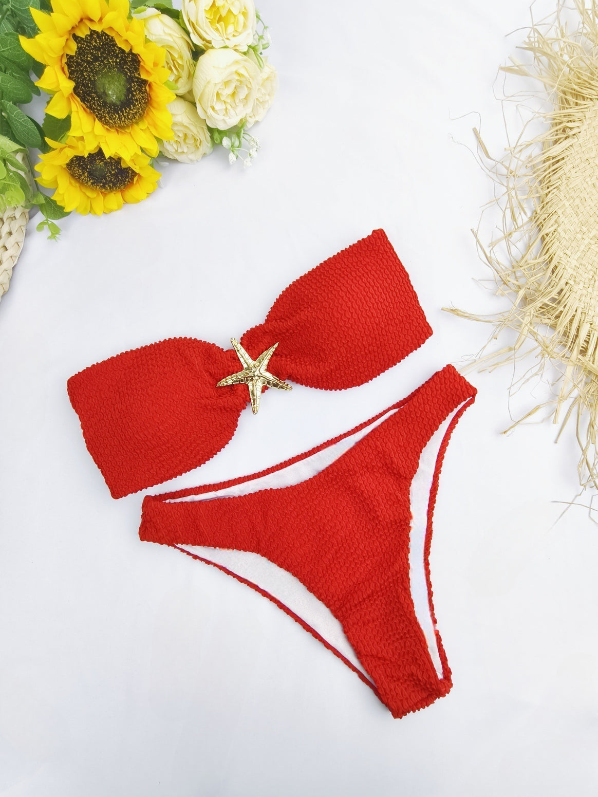 Women's bikini set with elegant bow decoration and adjustable straps Mune Fashion