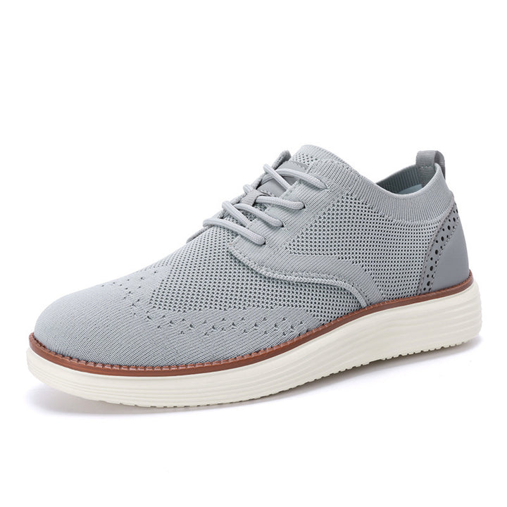 Men's knitted Oxford sneaker with wingtip perforation and feather-light EVA sole Mune Fashion
