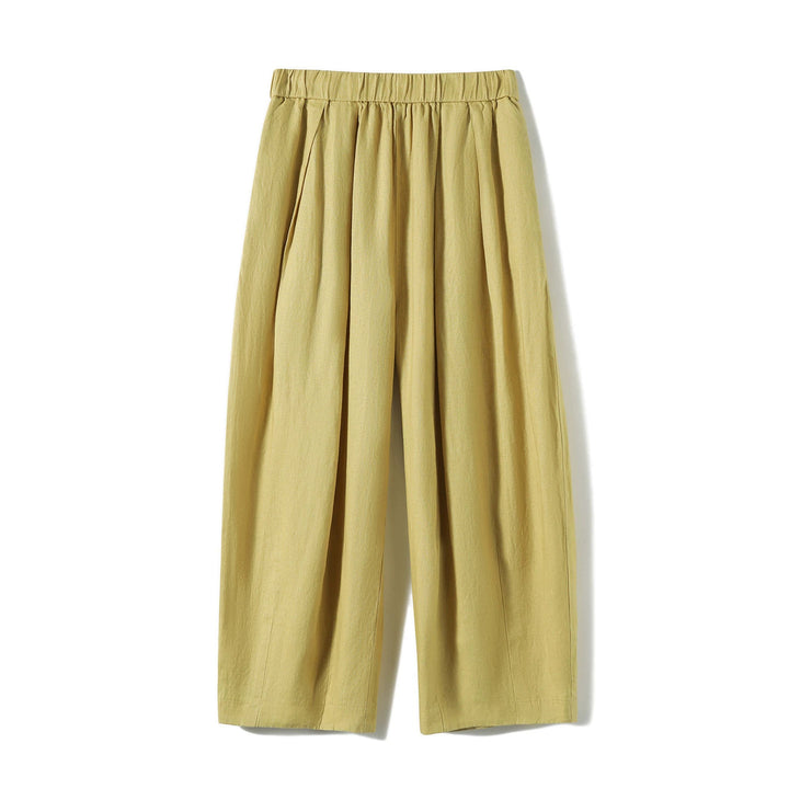 Women's Casual, Wide-Cut Linen Pants Mune Fashion