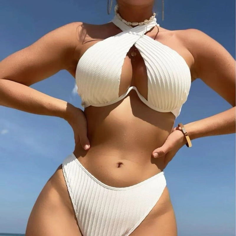 Women’s Designer Bikini with Crossed Top Mune Fashion