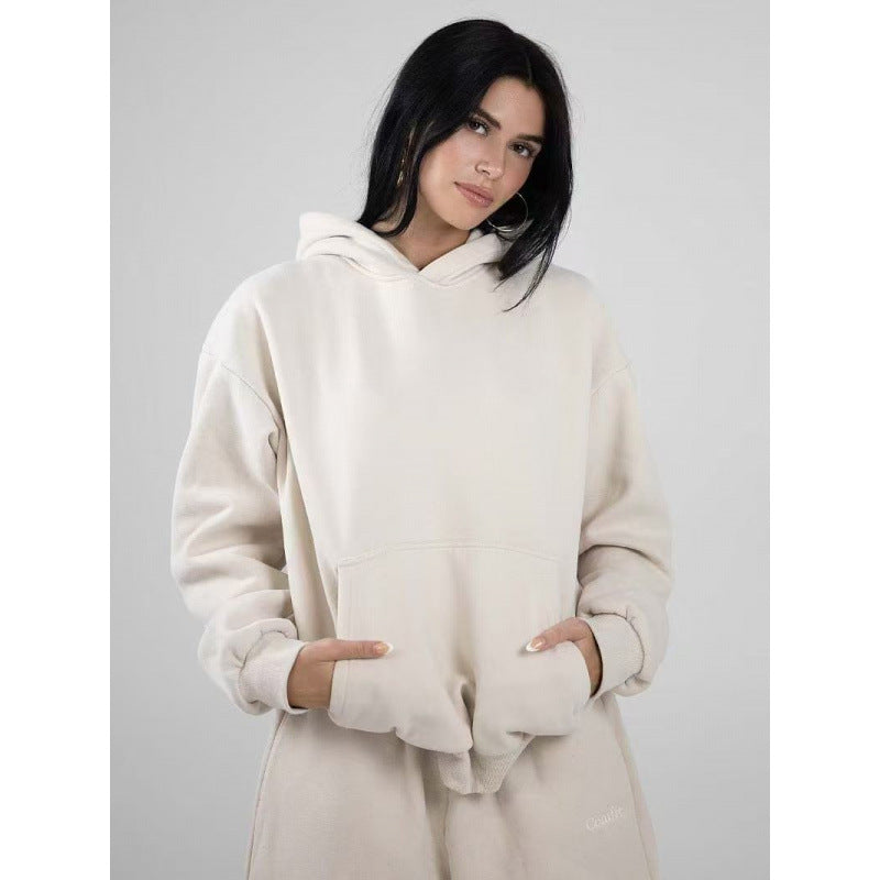Women's oversized hoodie with kangaroo pocket and soft fleece lining Mune Fashion