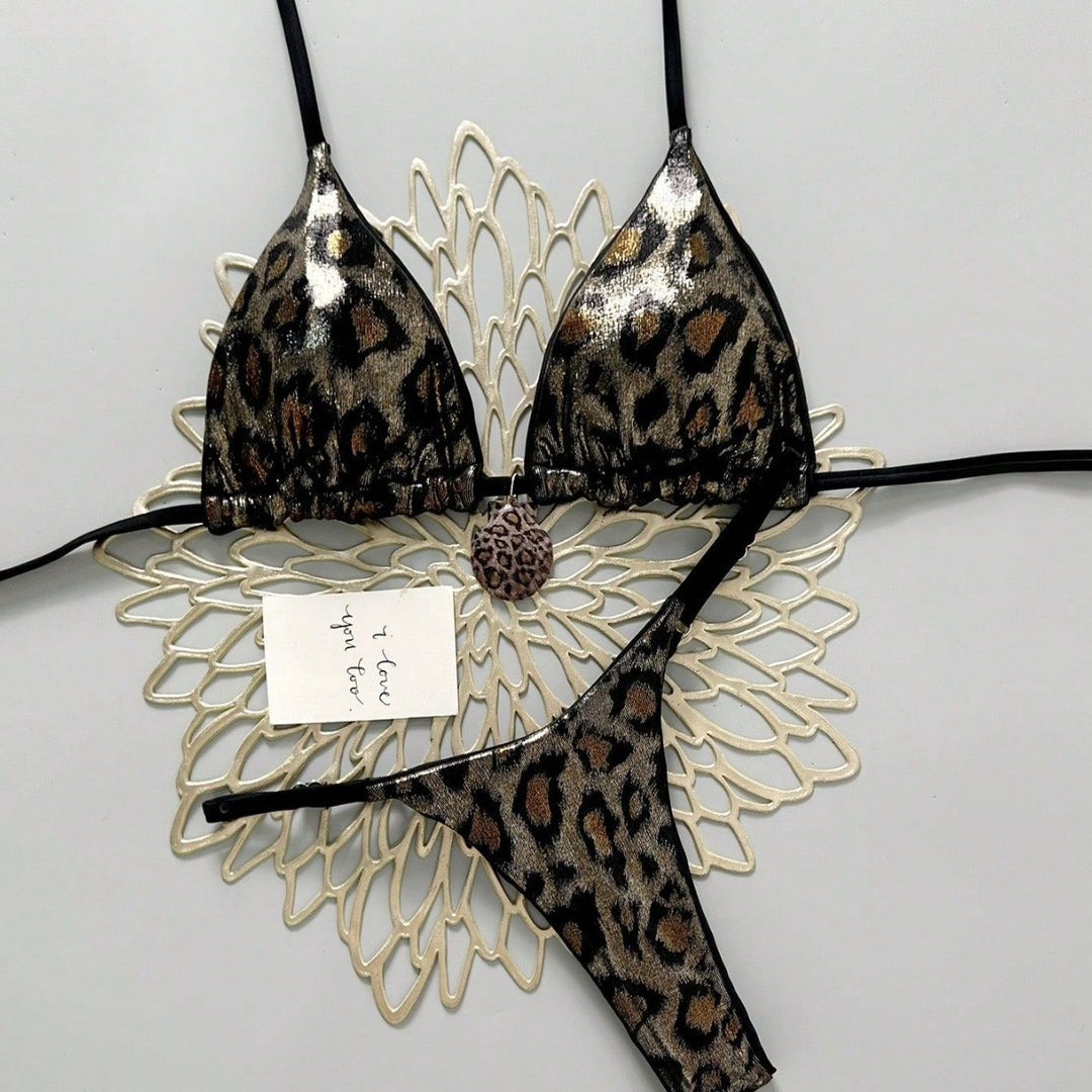 Women's Colorful Printed Triangle Bikini Mune Fashion