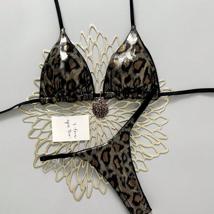 Women's Colorful Printed Triangle Bikini Mune Fashion