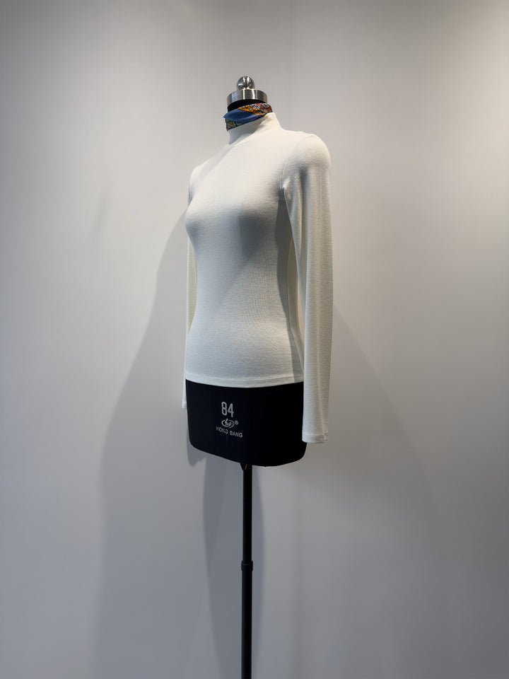 Women's Mock Neck Long Sleeve Shirt Mune Fashion