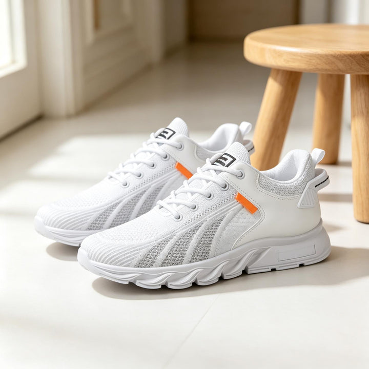 Men's Lace-Up Sneakers with Breathable Upper Material Mune Fashion