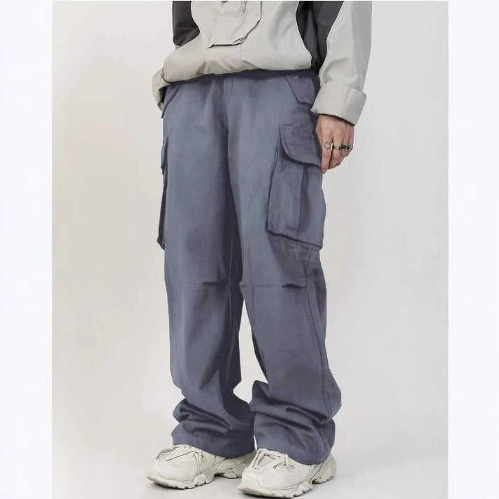 Men's Loose Utility Cargo Pants with Multi-Function Pockets & Casual Baggy Fit Mune Fashion