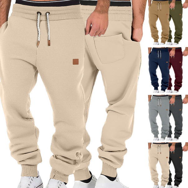 Men's comfortable jogging pants made of high-quality cotton blend with elastic waistband, drawstring, and cuffs Mune Fashion
