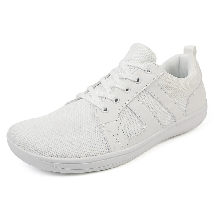 Unisex breathable knitted leisure sneakers with padded heel collar and flexible EVA sole Mune Fashion