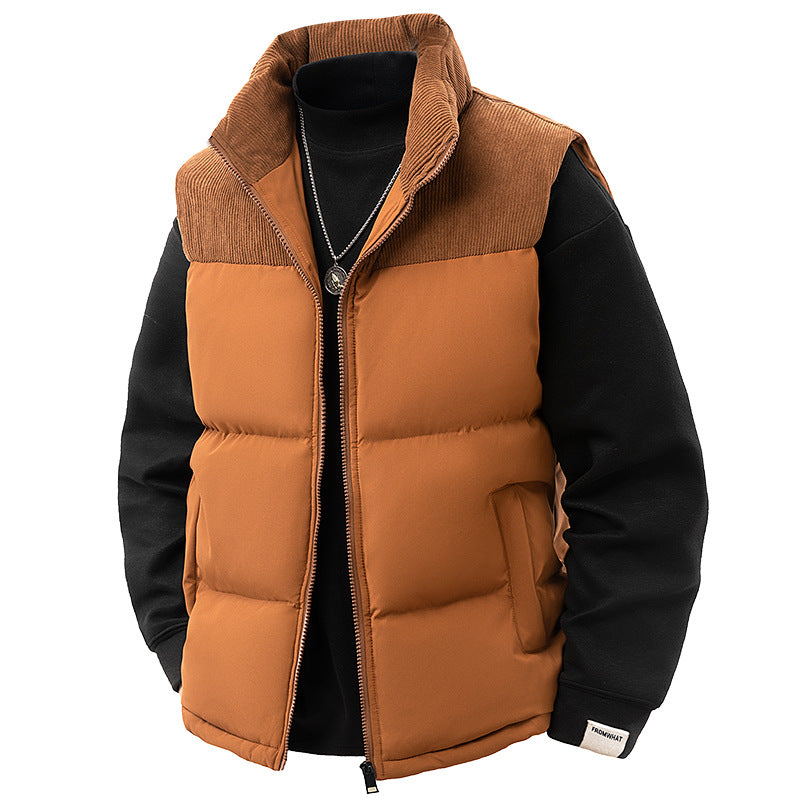 Men's fashion quilted jacket with collar Mune Fashion