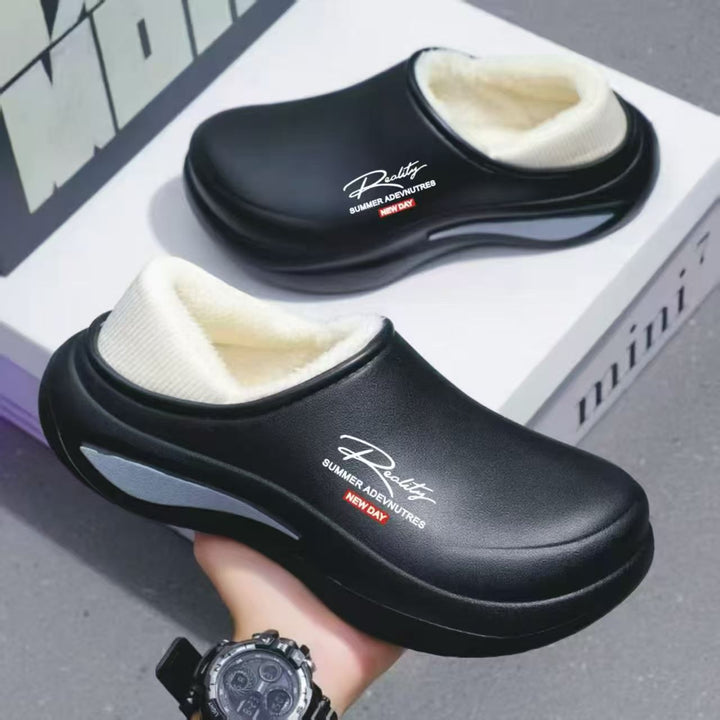 Women's waterproof padded thermo clogs with soft shaft collar and shock-absorbing lightweight sole Mune Fashion