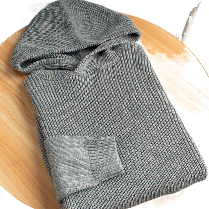 Women's chunky knit hoodie Mune Fashion