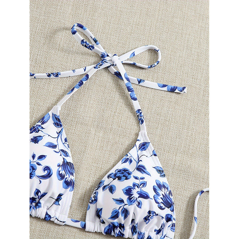Women's triangle bikini with removable wrap cloth Mune Fashion