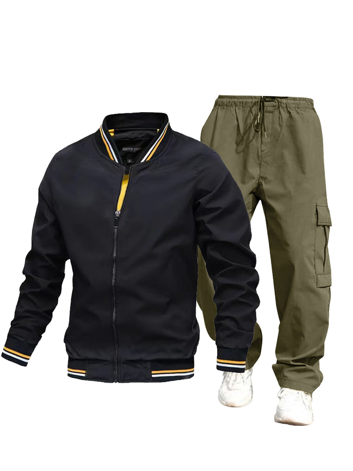 Men's sporty jacket and cargo pants set Mune Fashion