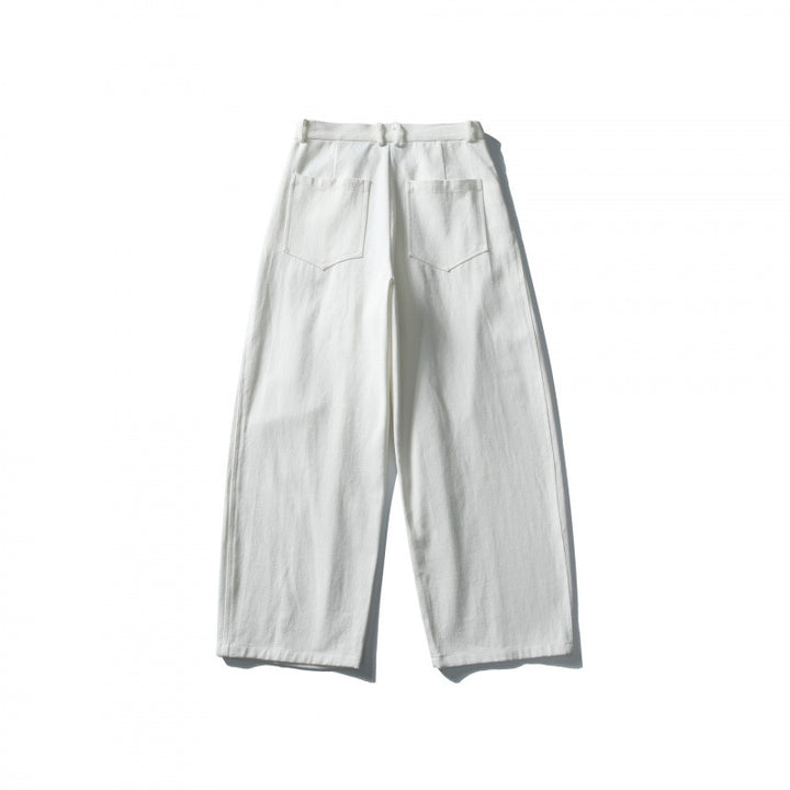 Women wide high-waisted culottes with pleats and side pockets Mune Fashion