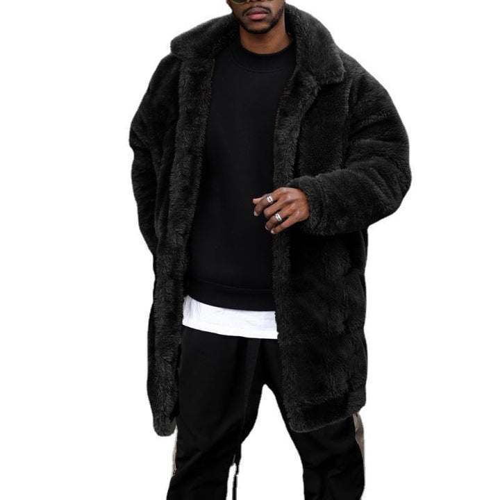 Men's Fashionable Teddy Jacket with Zippable Pockets and High Thermal Insulation Mune