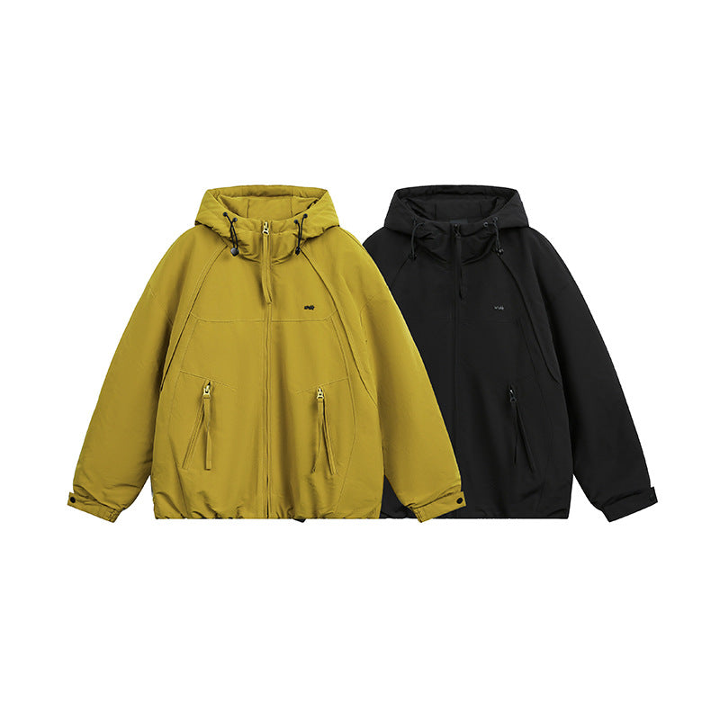 Unisex Oversized Hooded Winter Jacket with Water-Repellent Padding and Drawstring Mune Fashion