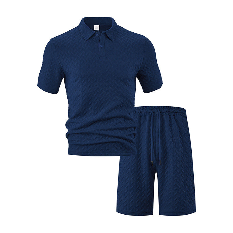 Men's structured polo set made of breathable cotton blend Mune Fashion