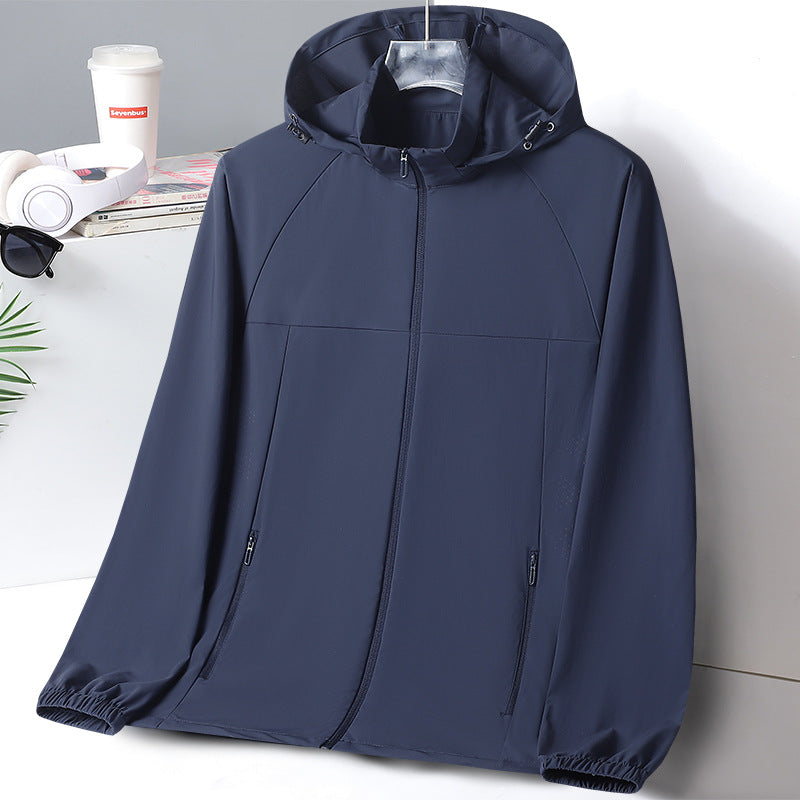 Women's Ultralight UV Protection Windbreaker with Hood and Ventilation Perforation Mune Fashion