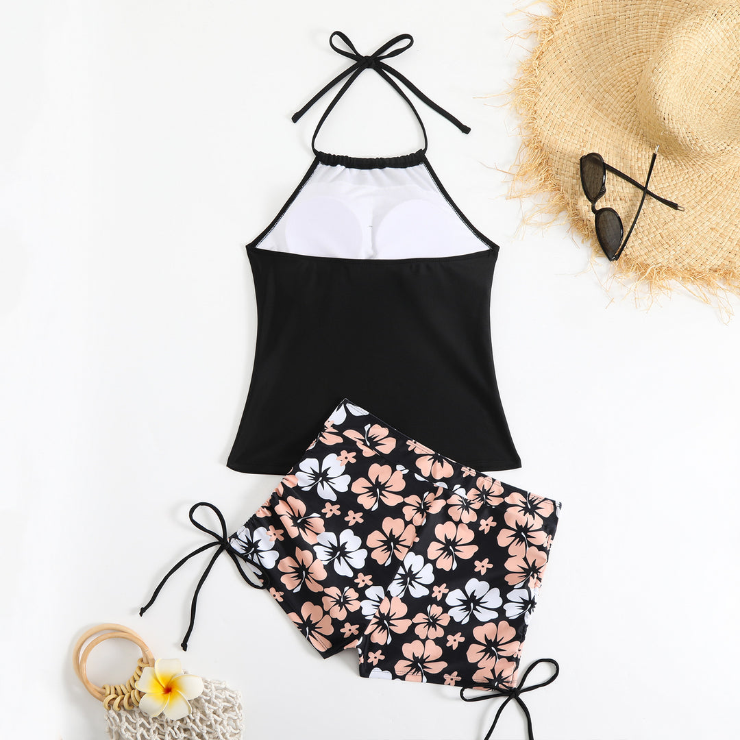 Ladies sporty bathing set with fashionable floral pattern Mune Fashion