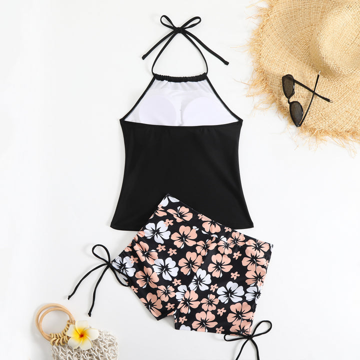 Ladies sporty bathing set with fashionable floral pattern Mune Fashion