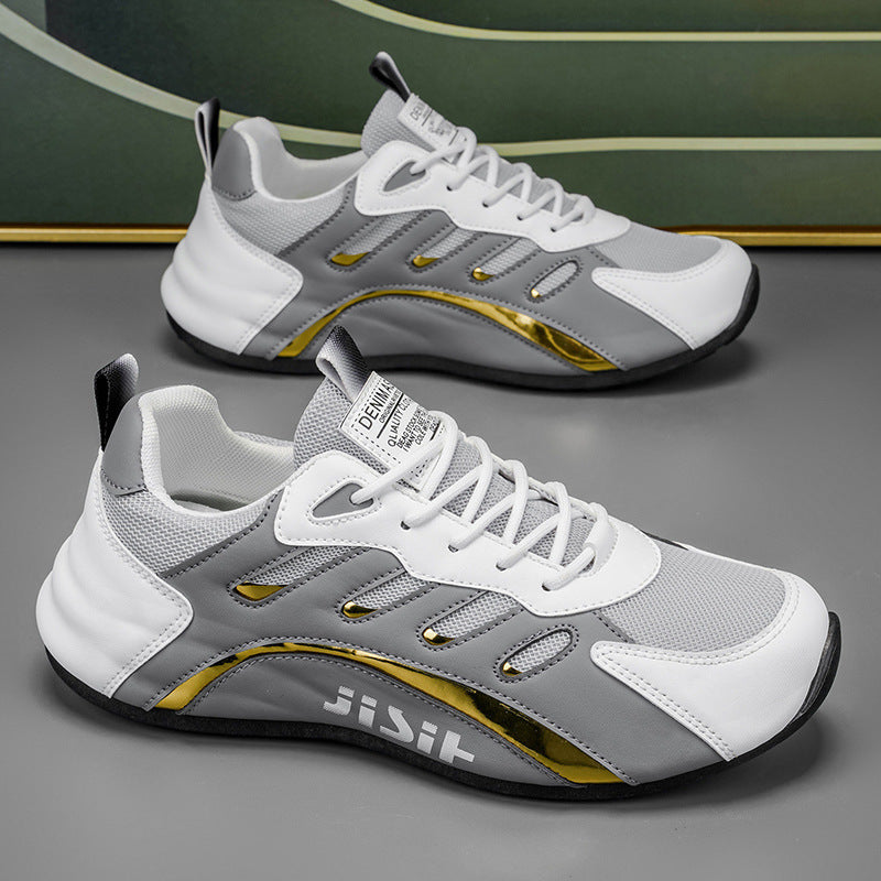 Women sporty running sneakers with breathable mesh inserts and flexible sole Mune Fashion