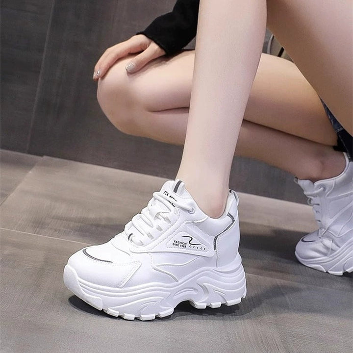 Women's Chunky Sneakers with breathable mesh surface and cushioning sole Mune Fashion