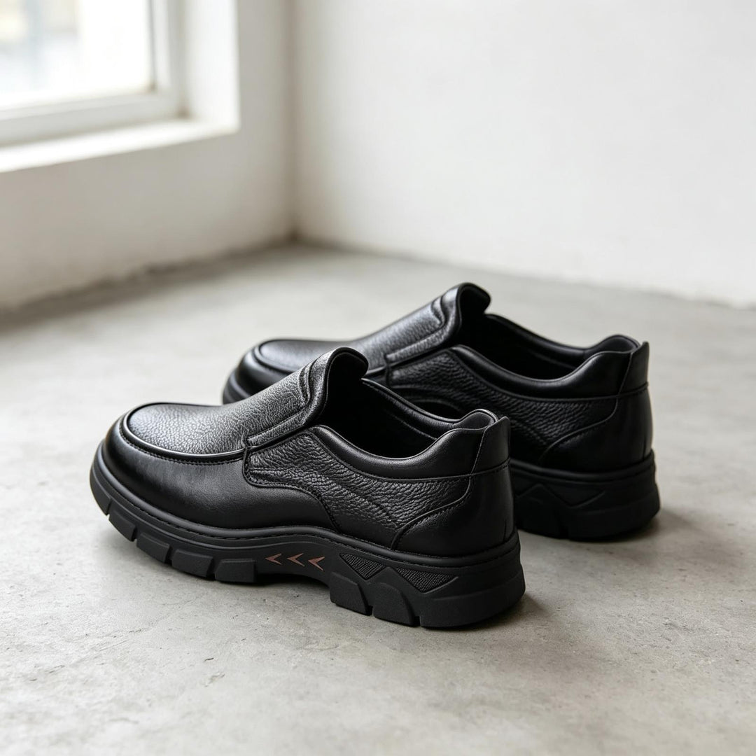 Men's Elegant Slip-On Leather Shoes Mune Fashion