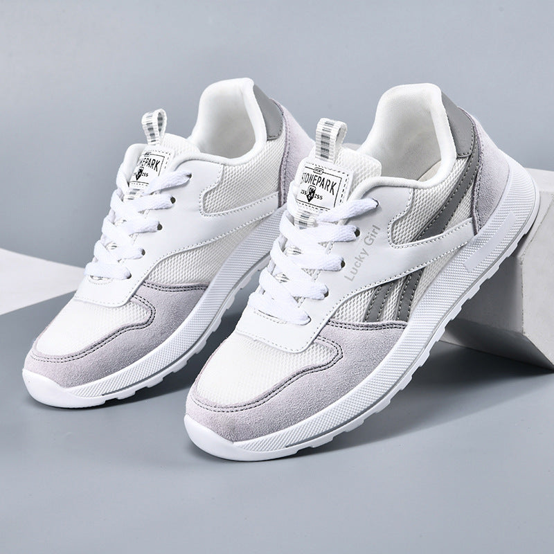Women's Retro Sneaker with Mesh and Suede Details Mune Fashion