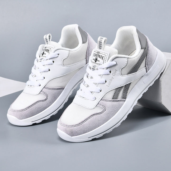 Women's Retro Sneaker with Mesh and Suede Details Mune Fashion